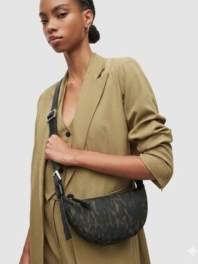 All Saints Half Moon Cross-Body Bag